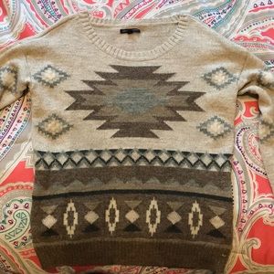 American Eagle Tribal Knit Sweater